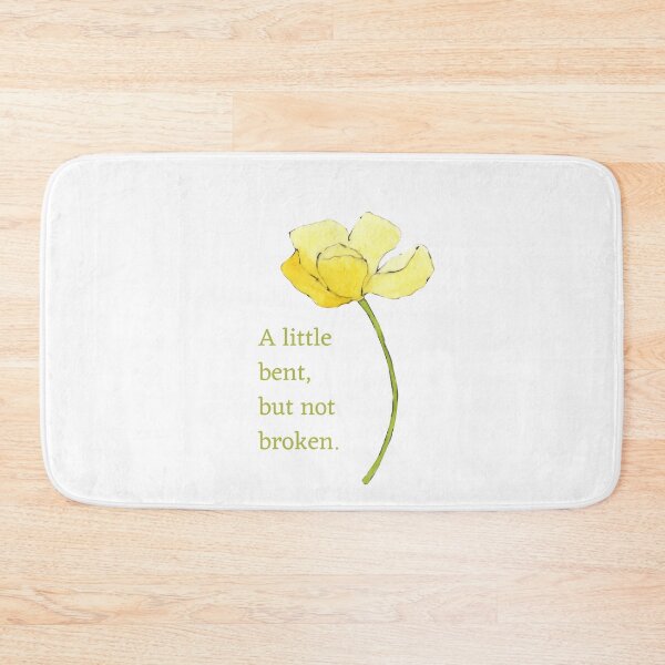 Item preview, Bent not Broken Watercolor Yellow Flower designed and sold by hopescoliosis.