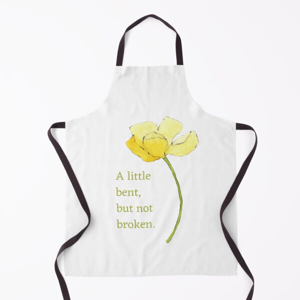 Item preview, Bent not Broken Watercolor Yellow Flower designed and sold by hopescoliosis.