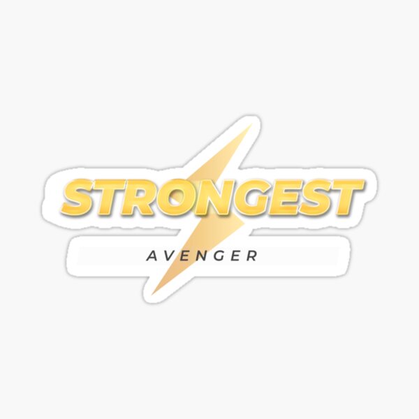 "The Strongest Avenger " Sticker for Sale by Precisel Redbubble