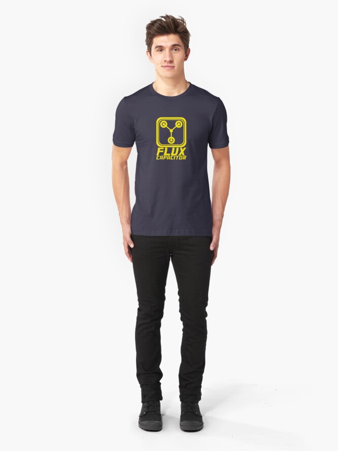 Alternate view of Flux Capacitor - Back to the Future Slim Fit T-Shirt