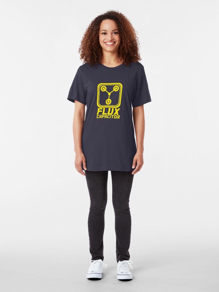 Alternate view of Flux Capacitor - Back to the Future Slim Fit T-Shirt