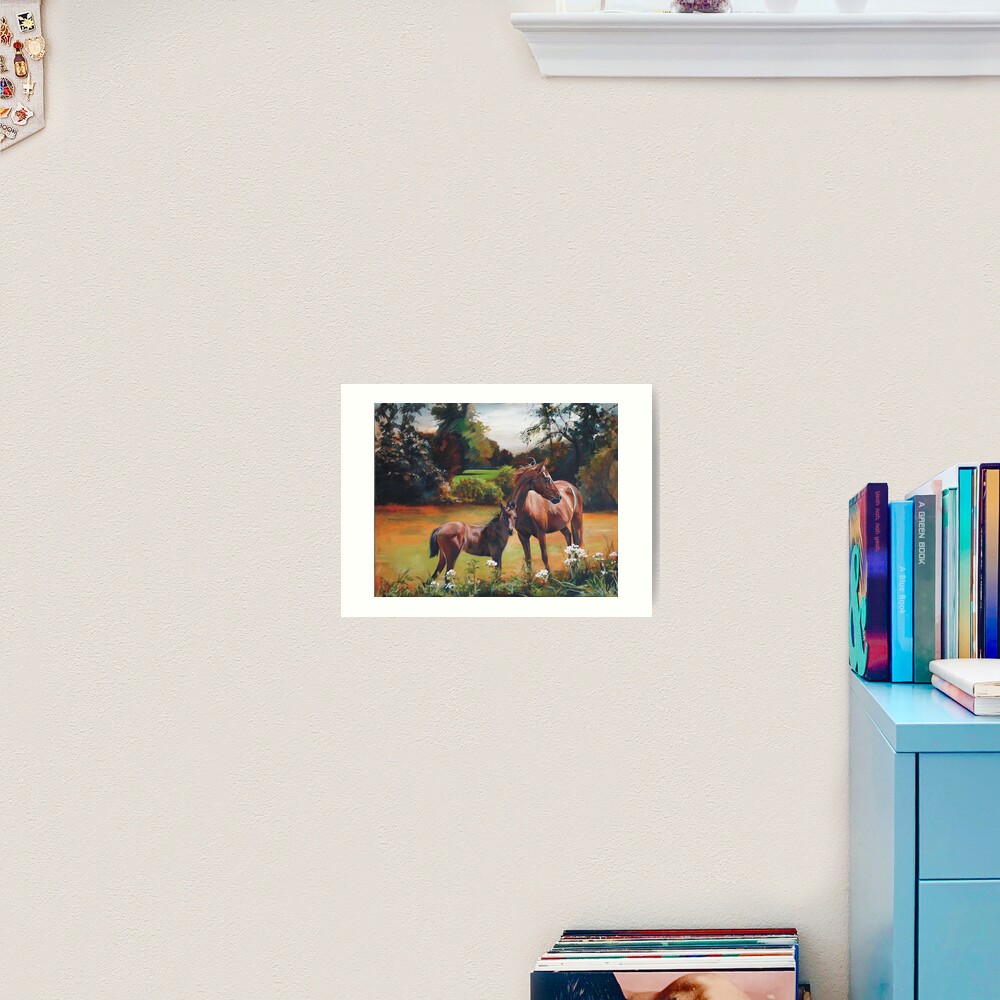 Mum & Foal Art Print