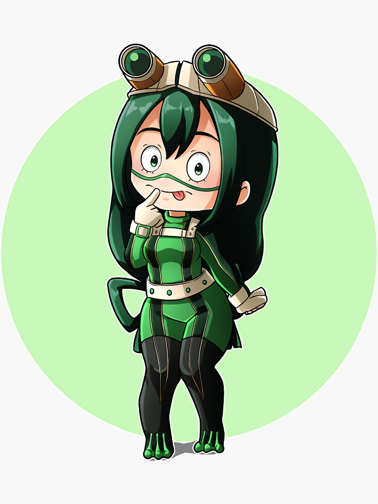 Froppy Mha Chibi Vb2 Sticker For Sale By Albertmercerz Redbubble