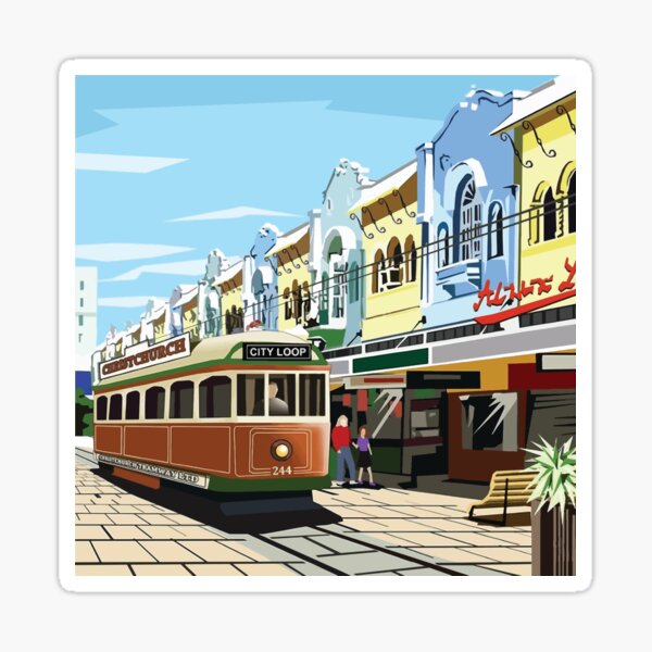 Aperçu de l'œuvre Nouvelle rue Regent, Christchurch créée et vendue par Ira Mitchell.
