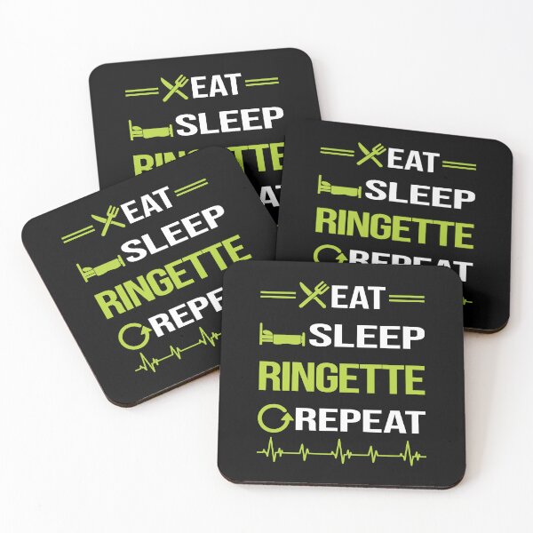 Artikelvorschau, Lustige Eat Sleep Repeat Ringette entworfen und verkauft von HappyTshirt1239.