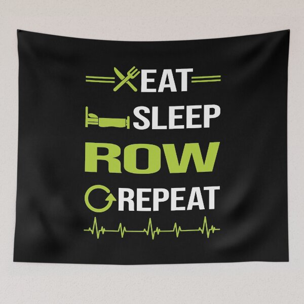 Artikelvorschau, Lustig Eat Sleep Repeat Rowing Row Rower entworfen und verkauft von HappyTshirt1239.