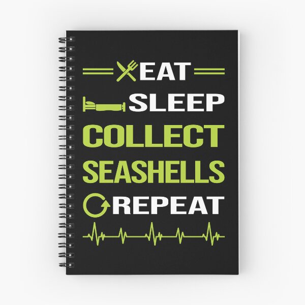 Item preview, Funny Eat Sleep Repeat Seashell Collecting Seashells Sea Shell Shells Shelling designed and sold by HappyTshirt1239.