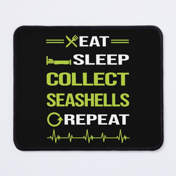 Item preview, Funny Eat Sleep Repeat Seashell Collecting Seashells Sea Shell Shells Shelling designed and sold by HappyTshirt1239.