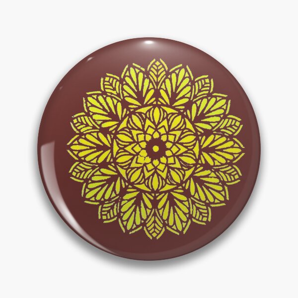 Item preview, Yellow Flower Mandala Pattern designed and sold by KeksWorkroom.