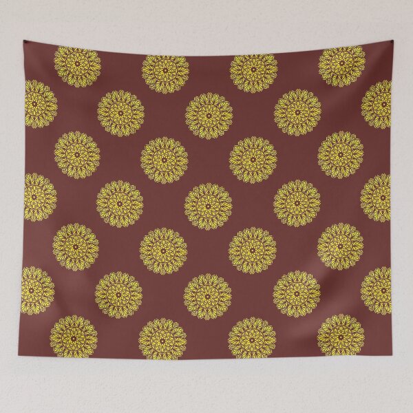 Item preview, Yellow Flower Mandala Pattern designed and sold by KeksWorkroom.