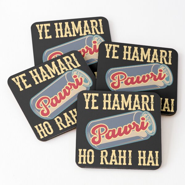 Item preview, Ye Hamari Pawri Oh rahi hai Hindi Meme Quote Party design designed and sold by alltheprints.