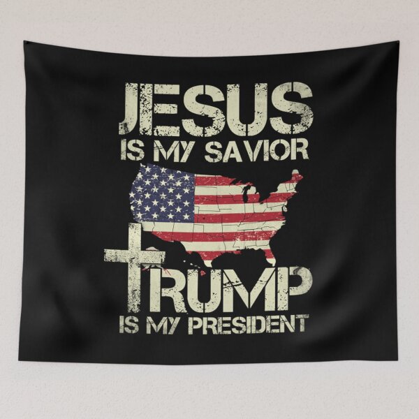 Item preview, Funny Trump Jesus Is My Savior Trump Is My Presiden designed and sold by BufFord71.