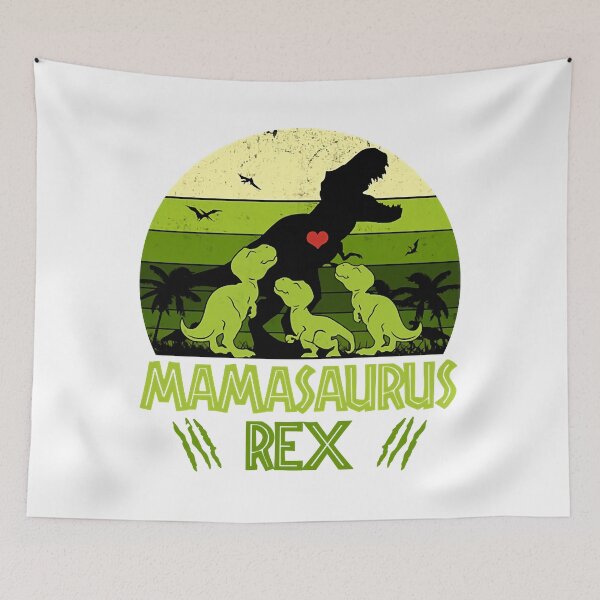 Item preview, Vintage Retro 3 Kids Mamasaurus Dinosaur Lover Gift T-Shirt designed and sold by mdoanquan7.