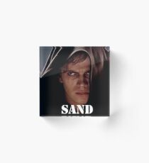 It's Course And Rough And Irritating Acrylic Block
