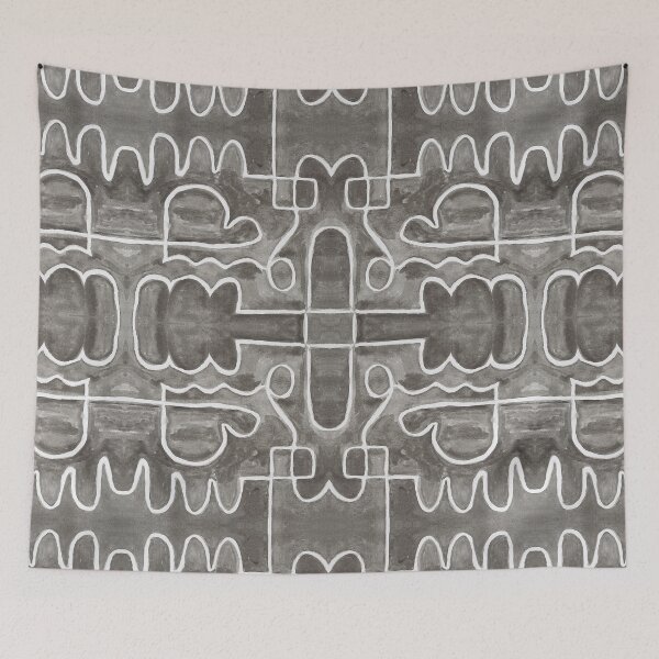 Item preview, wabi-sabi abstract curve lines 423 designed and sold by quinnstyle.
