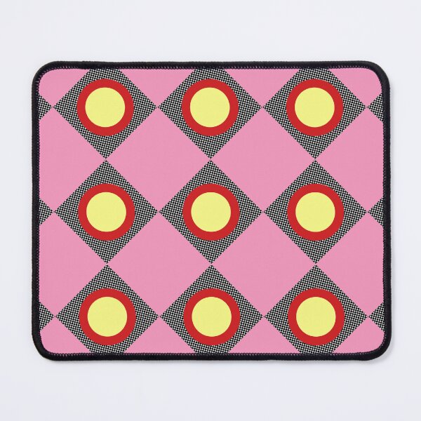 Item preview, Circles and Squares in Red, Yellow, Pink, Black and White designed and sold by KeksWorkroom.