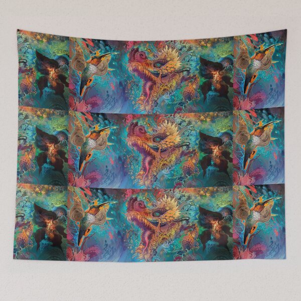 Item preview, art, dragon, abstraction, color designed and sold by Viktoriia Trubiichuk.