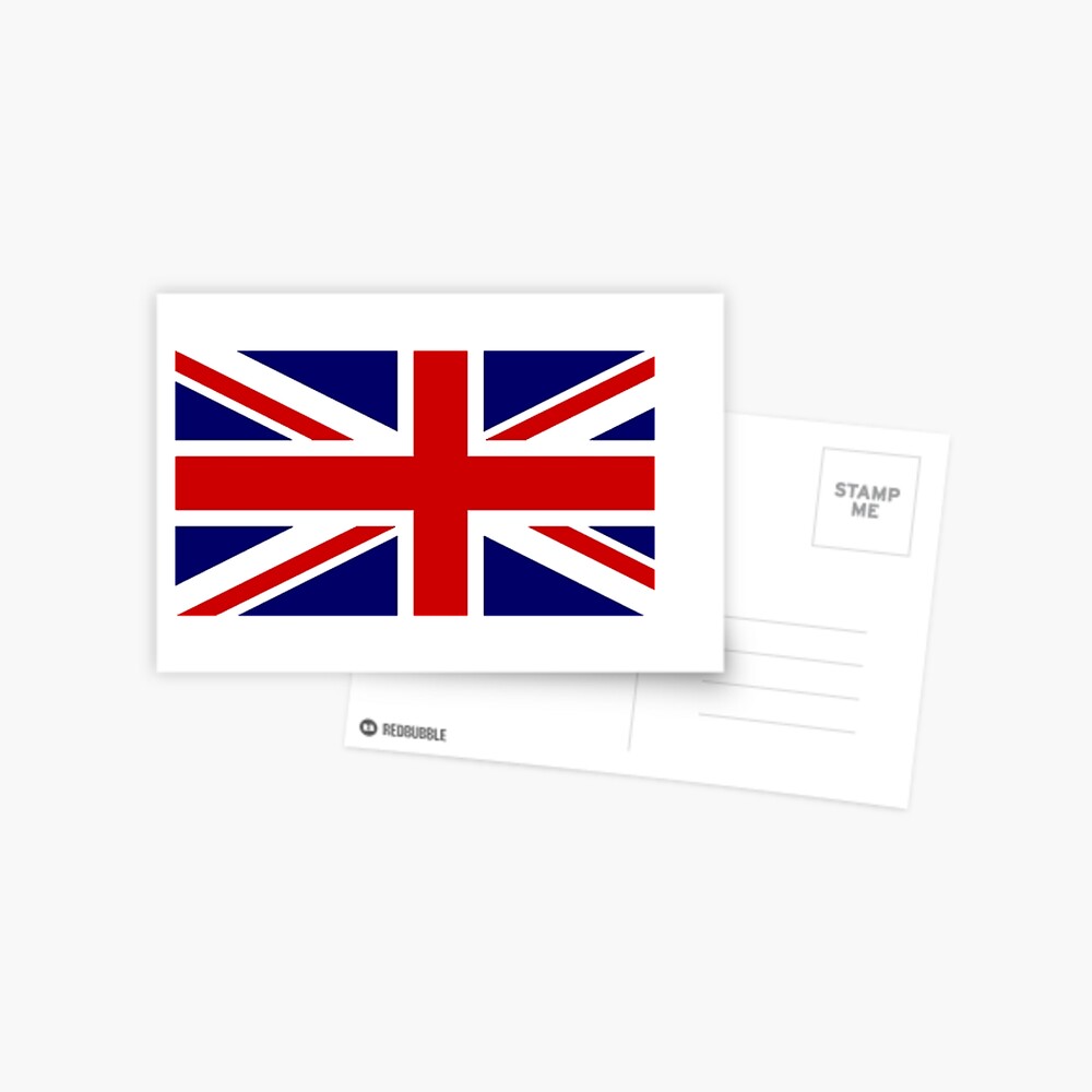 Union Jack British Flag Uk United Kingdom Pure Simple 1 2 Greeting Card By Tomsredbubble Redbubble
