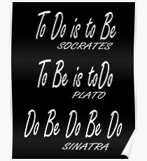 Do be Do be Do, Greek version, MUSIC, Frank Sinatra Lyrics, on BLACK Poster