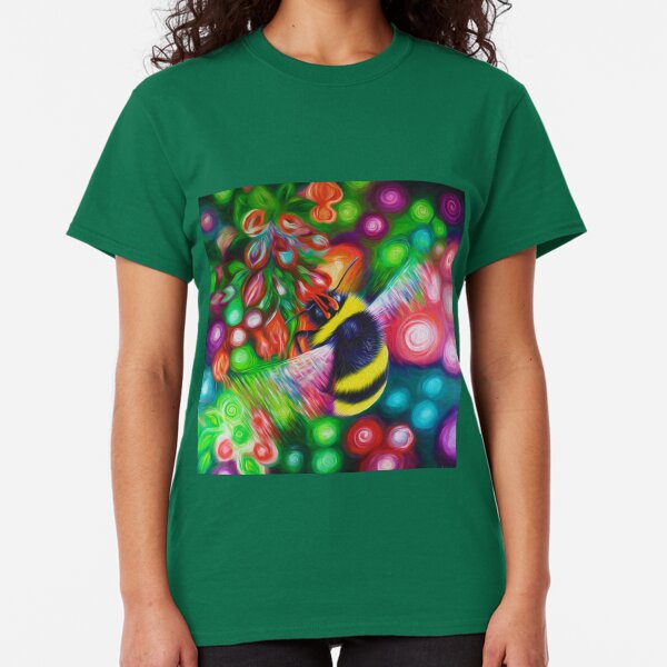 Bumblebee - Bee Wildlife and Colourful Flowers Classic T-Shirt