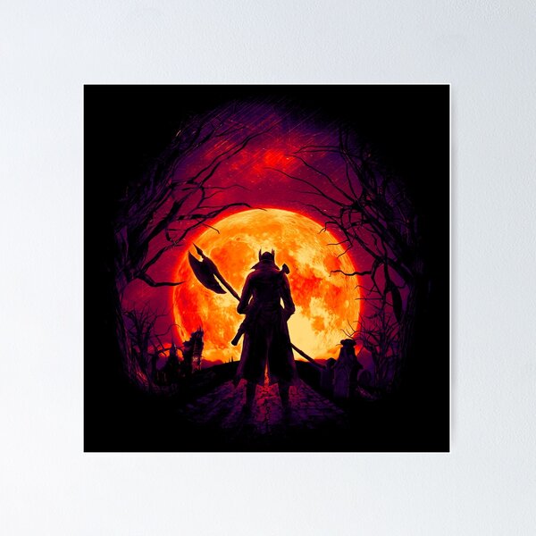 Artikel-Vorschau von A Blood Moon's Night (Bloodborne), designt und verkauft von DOOMdesign.