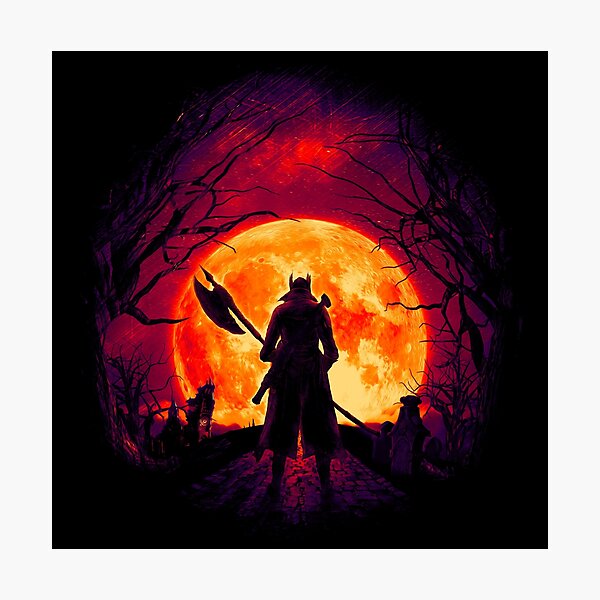 Artikel-Vorschau von A Blood Moon's Night (Bloodborne), designt und verkauft von DOOMdesign.