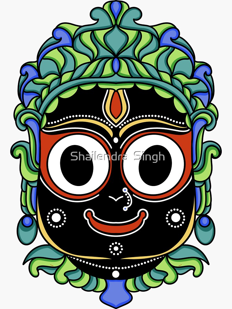"Lord Jagannath " Sticker by SPSTAG Redbubble