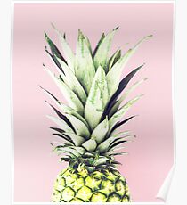 Ananas auf Rosa, Ananas-Top, Minimal Poster