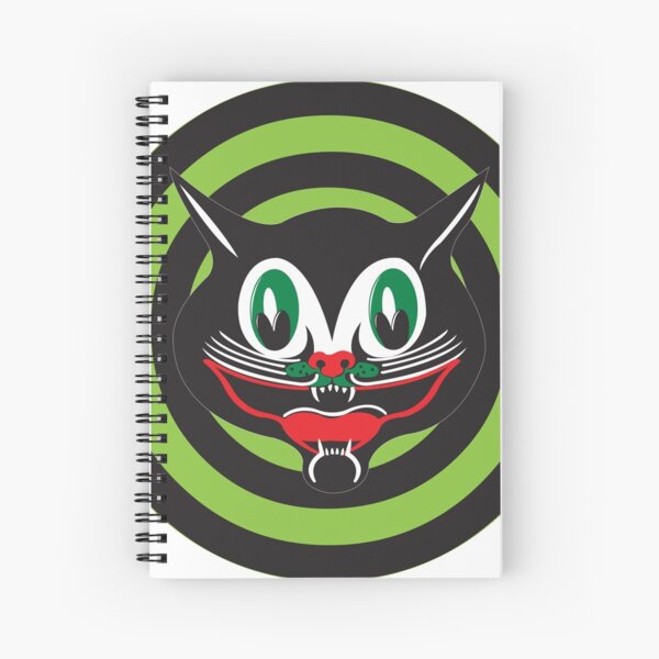 Happy Cat Spiral Notebook