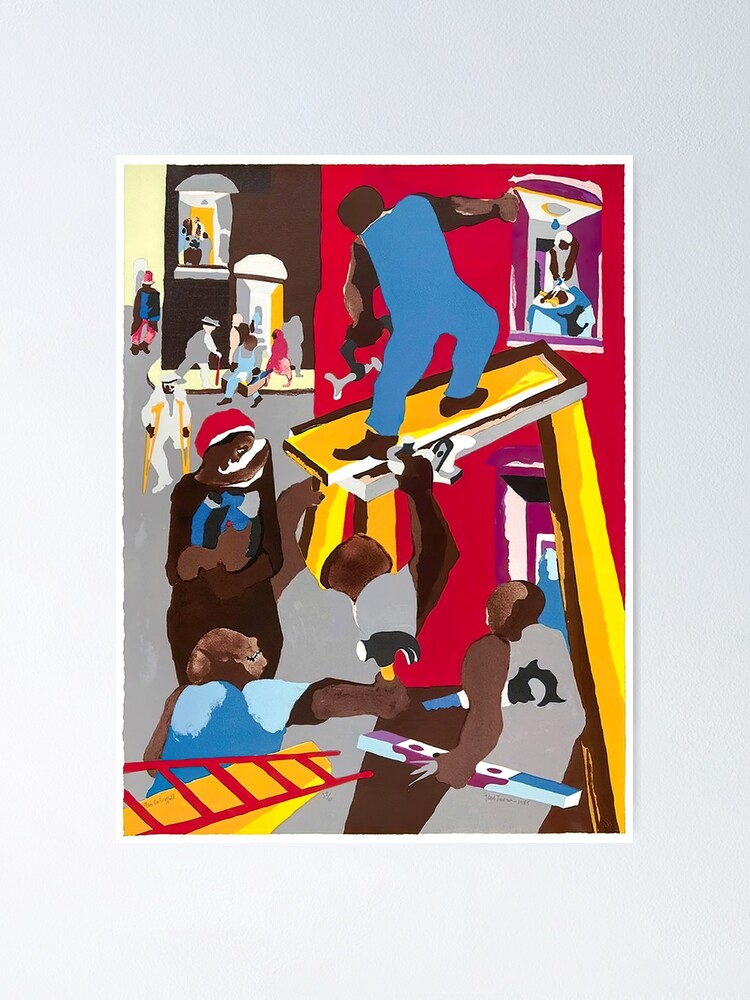 "jacobs man on a scaffold" Poster for Sale by alexandersankt8 Redbubble