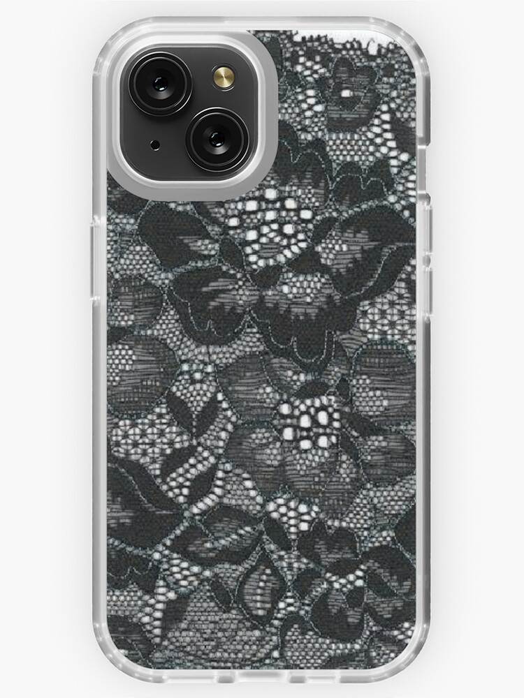 Phone case with lace