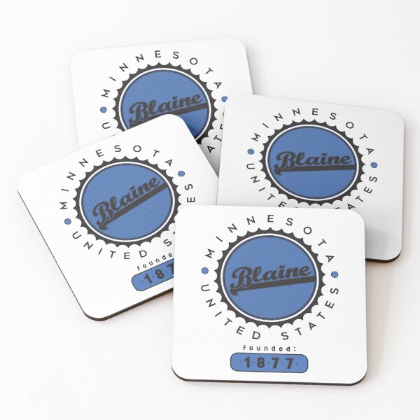 Item preview, Blaine, Minnesota, USA. Lettering. Blue color designed and sold by Dmitry Sytnikov.