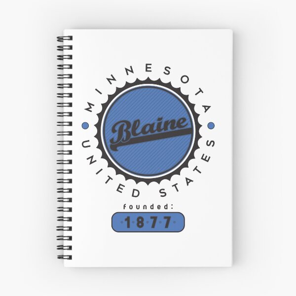 Item preview, Blaine, Minnesota, USA. Lettering. Blue color designed and sold by Dmitry Sytnikov.