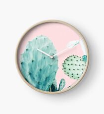 Kakteen, Kaktus, Kakteen drucken, Kaktus Kunst, Wüste, Natur, Pflanze, Minimalist, Modern Uhr