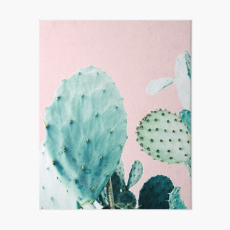 Cacti, Cactus, Cacti print, Cactus art, Desert, Nature, plant, Minimalist, Modern Art Board Print