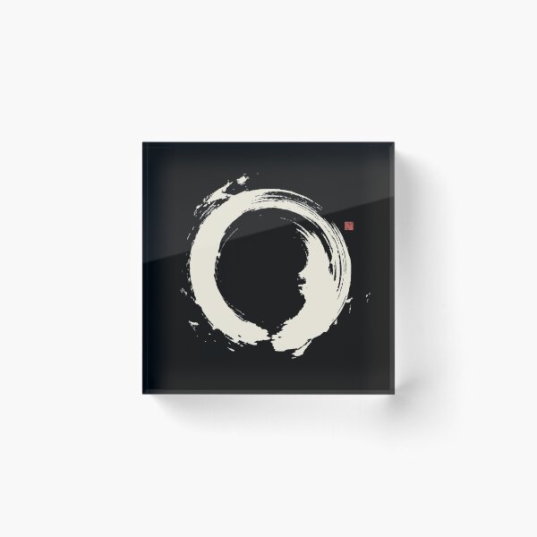 Aperçu de l'œuvre Ensō noir / Cercle Zen japonais créée et vendue par Thoth Adan.