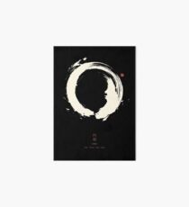 Black Ensō / Japanese Zen Circle Art Board
