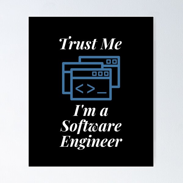 Artikel-Vorschau von Vertrauen Sie mir, ich bin ein Software-Ingenieur, designt und verkauft von Profession-Co.