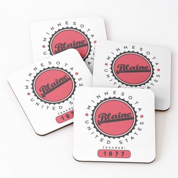 Item preview, Blaine, Minnesota, USA. Lettering. Red color designed and sold by Dmitry Sytnikov.