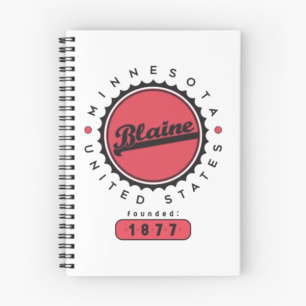 Item preview, Blaine, Minnesota, USA. Lettering. Red color designed and sold by Dmitry Sytnikov.
