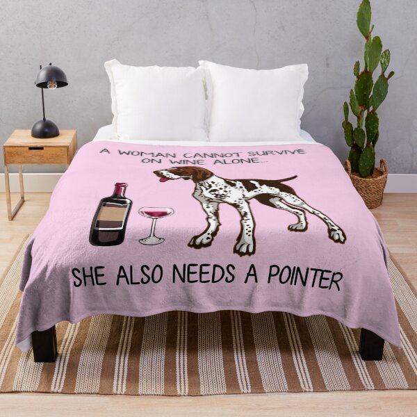 Item preview, Pointer and wine Funny Pink gift for dog mom designed and sold by TeeDoozy.