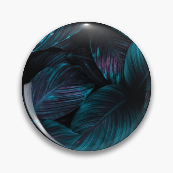 Item preview, "Neon Oasis" - A stunning photograph of blue neon tropical leaves designed and sold by pocketgraphic.