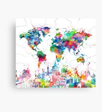 world map Canvas Print