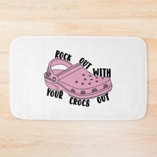 Item preview, “Pink” Rock Out With Your Crocs Out | Croc Squad | Fashion | Clogs | Summer Wear | Fathers Day designed and sold by clients.