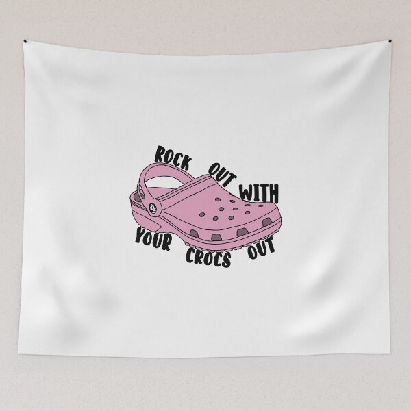 Item preview, “Pink” Rock Out With Your Crocs Out | Croc Squad | Fashion | Clogs | Summer Wear | Fathers Day designed and sold by clients.