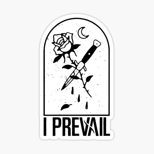 I Prevail Band White Vinyl Permanent Vinyl Decal Sticker 6in 6