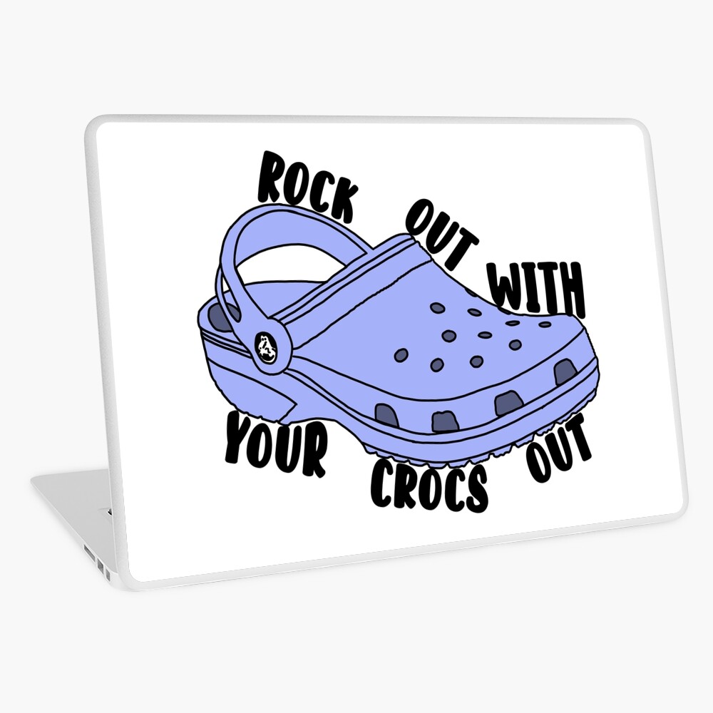 Rock Out With Your Crocs Out, Croc Squad, Fashion, Clogs, Summer Wear, Fathers Day Pin for Sale by clients