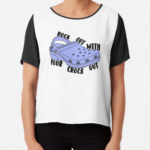 Rock Out With Your Crocs Out, Croc Squad, Fashion, Clogs, Summer Wear, Fathers Day Pin for Sale by clients