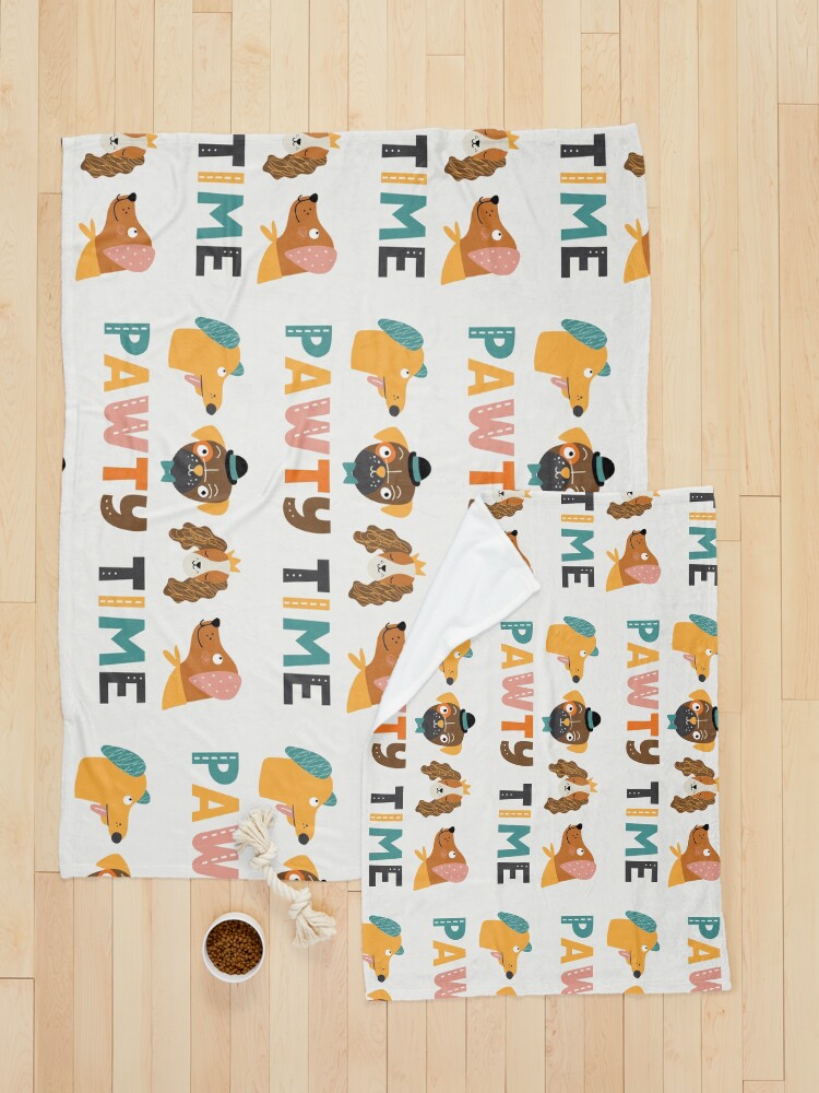 Alternate view of Dog Pawty Time Pet Blanket