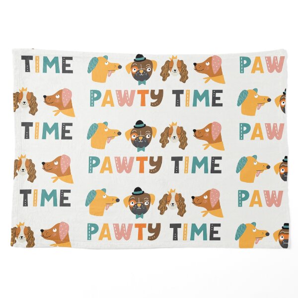 Dog Pawty Time Pet Blanket